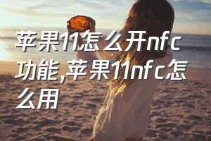 苹果11怎么开nfc功能（苹果11nfc怎么用）