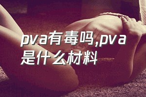 pva有毒吗（pva是什么材料）