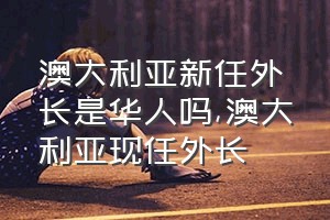 澳大利亚新任外长是华人吗（澳大利亚现任外长）