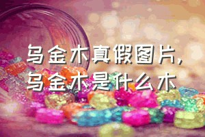 乌金木真假图片（乌金木是什么木）