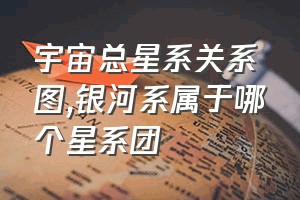 宇宙总星系关系图（银河系属于哪个星系团）