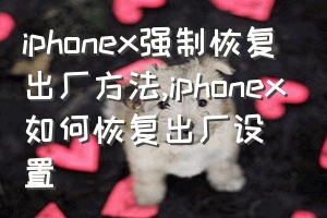 iphonex强制恢复出厂方法（iphonex如何恢复出厂设置）