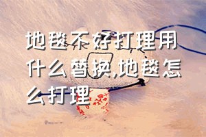 地毯不好打理用什么替换（地毯怎么打理）