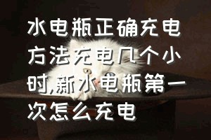 水电瓶正确充电方法充电几个小时（新水电瓶第一次怎么充电）