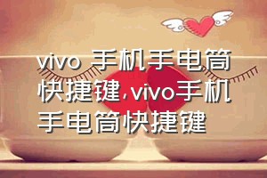 vivo 手机手电筒快捷键（vivo手机手电筒快捷键）