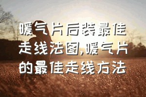 暖气片后装最佳走线法图（暖气片的最佳走线方法）