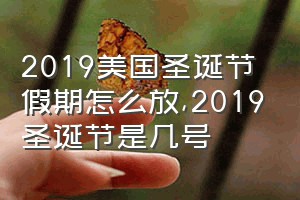 2019美国圣诞节假期怎么放（2019圣诞节是几号）