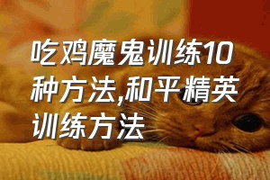 吃鸡魔鬼训练10种方法（和平精英训练方法）