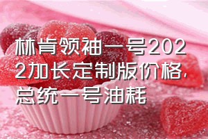 林肯领袖一号2022加长定制版价格（总统一号油耗）