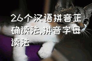 26个汉语拼音正确读法（拼音字母读法）