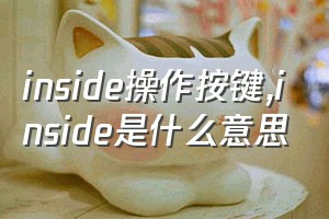 inside操作按键（inside是什么意思）