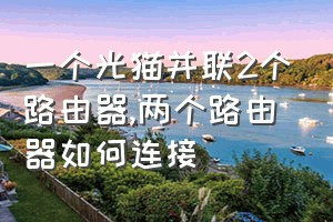 一个光猫并联2个路由器（两个路由器如何连接）