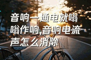 音响一通电就嗡嗡作响（音响电流声怎么消除）