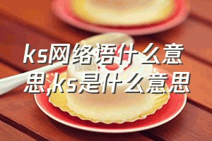 ks网络语什么意思（ks是什么意思）