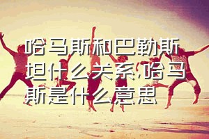 哈马斯和巴勒斯坦什么关系（哈马斯是什么意思）