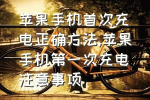 苹果手机首次充电正确方法（苹果手机第一次充电注意事项）