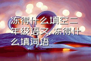 冻得什么填空二年级语文（冻得什么填词语）