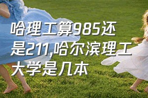 哈理工算985还是211（哈尔滨理工大学是几本）