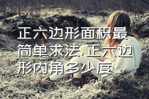 正六边形面积最简单求法（正六边形内角多少度）