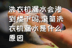 洗衣机漏水会渗到楼下吗（滚筒洗衣机漏水是什么原因）