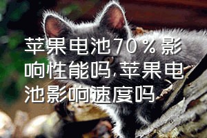 苹果电池70%影响性能吗（苹果电池影响速度吗）