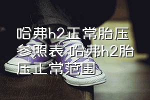 哈弗h2正常胎压参照表（哈弗h2胎压正常范围）