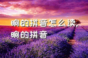 晌的拼音怎么读（晌的拼音）