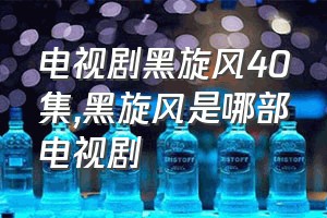 电视剧黑旋风40集（黑旋风是哪部电视剧）