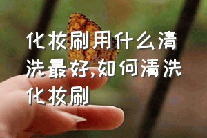 化妆刷用什么清洗最好（如何清洗化妆刷）