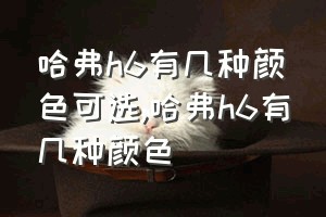 哈弗h6有几种颜色可选（哈弗h6有几种颜色）