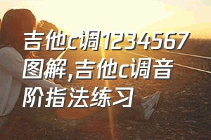 吉他c调1234567图解（吉他c调音阶指法练习）