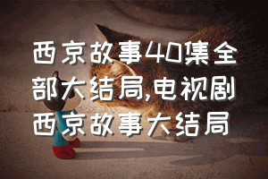 西京故事40集全部大结局（电视剧西京故事大结局）