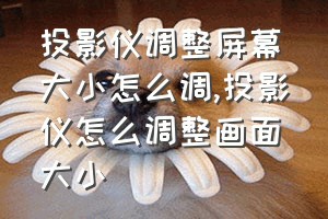 投影仪调整屏幕大小怎么调（投影仪怎么调整画面大小）