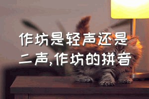 作坊是轻声还是二声（作坊的拼音）