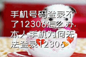 手机号码登录不了12306怎么办（本人手机为何无法登录12306）