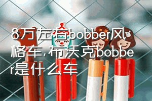 8万左右bobber风格车（布沃克bobber是什么车）