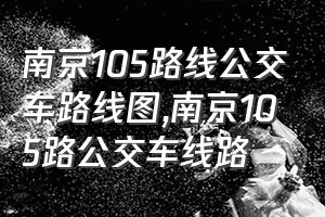 南京105路线公交车路线图（南京105路公交车线路）