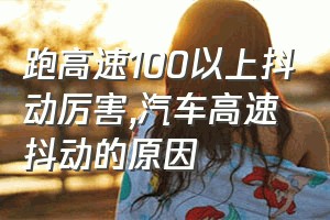 跑高速100以上抖动厉害（汽车高速抖动的原因）