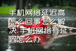 手机网络延迟高怎么回事怎么解决（手机网络有延迟怎么办）