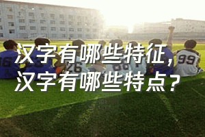 汉字有哪些特征（汉字有哪些特点？）