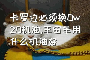 卡罗拉必须换0w20机油（丰田车用什么机油好）