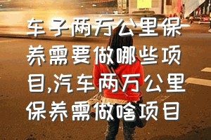 车子两万公里保养需要做哪些项目（汽车两万公里保养需做啥项目）