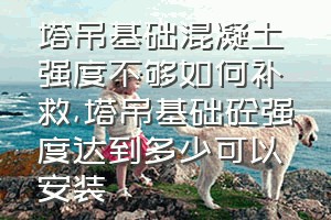 塔吊基础混凝土强度不够如何补救（塔吊基础砼强度达到多少可以安装）