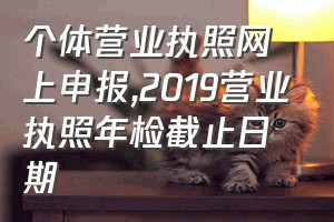 个体营业执照网上申报（2019营业执照年检截止日期）