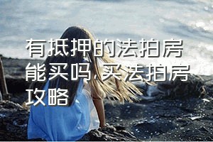 有抵押的法拍房能买吗（买法拍房攻略）