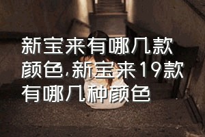 新宝来有哪几款颜色（新宝来19款有哪几种颜色）