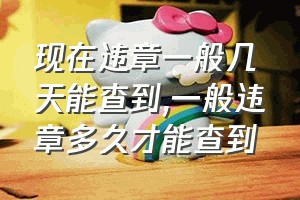 现在违章一般几天能查到（一般违章多久才能查到）