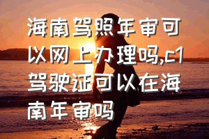 海南驾照年审可以网上办理吗（c1驾驶证可以在海南年审吗）