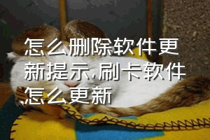 怎么删除软件更新提示（刷卡软件怎么更新）