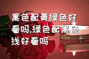 黑色配青绿色好看吗（绿色配黑色线好看吗）